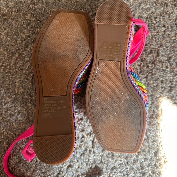 Gianni Bini Women's Rainbow Wedge Platform Sandals Size 8 - Picture 5 of 6